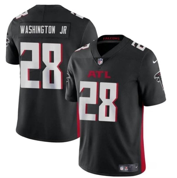 Atlanta Falcons #28 Carlos Washington Jr Black Vapor Untouchable Limited Stitched Jersey