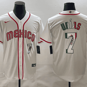 Mexico #7 Julio Ur¨ªas 2023 White World Classic Stitched Jersey