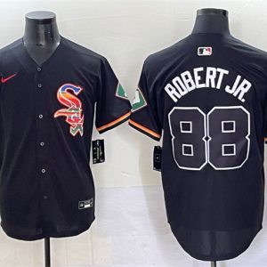 Chicago White Sox #88 Luis Robert Jr. Black Mexico Limited Stitched Jersey