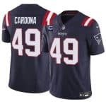 New England Patriots #49 Joe Cardona Navy 2024 F.U.S.E. With 1-Star C Patch Vapor Limited Stitched Jersey