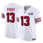 San Francisco 49ers #13 Brock Purdy New White 2024 F.U.S.E. Super Bowl LVIII Patch Vapor Untouchable Limited Stitched Jersey