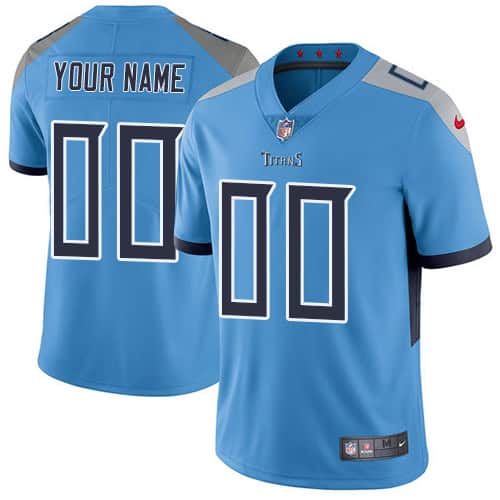 Titans Customized Light Blue Vapor Untouchable Limited Stitched Jersey