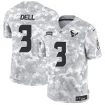 Houston Texans #3 Tank Dell Arctic Camo 2024 F.U.S.E. Salute To Service Limited Stitched Jersey