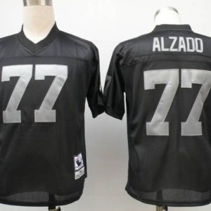 Mitchell And Ness Raiders #77 Lyle Alzado Black Stitched Throwback Jersey