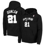 San Antonio Spurs #21 Tim Duncan 2021 Black Pullover Hoodie