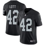 Las Vegas Raiders #42 Ronnie Lott Black Vapor Untouchable Limited Stitched Jersey