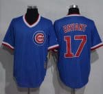 Cubs #17 Kris Bryant Blue Cooperstown Stitched Jersey