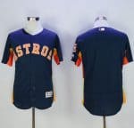 Astros Blank Navy Blue Flexbase Authentic Collection Stitched Jersey