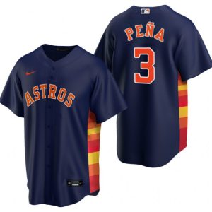 Houston Astros #3 Jeremy Pena Navy Cool Base Stitched Jersey