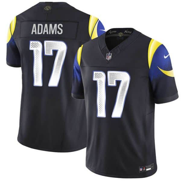 Los Angeles Rams #17 Davante Adams Black 2025 F.U.S.E. ¡°Rivalries¡± Vapor Limited Stitched Jersey