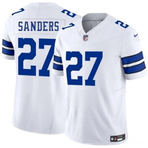 Dallas Cowboys #27 Miles Sanders White 2025 F.U.S.E. Vapor Untouchable Limited Stitched Jersey