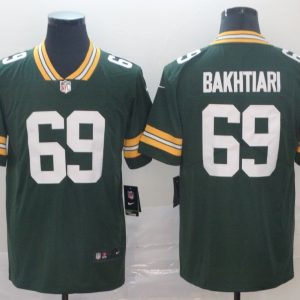 Green Bay Packers #69 David Bakhtiari Green Vapor Untouchable Stitched Limited Jersey