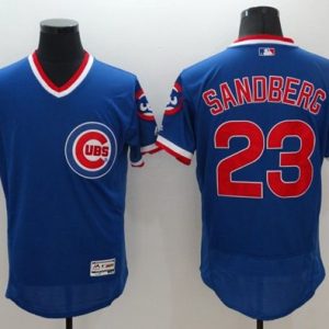 Cubs #23 Ryne Sandberg Blue Flexbase Authentic Collection Cooperstown Stitched Jersey