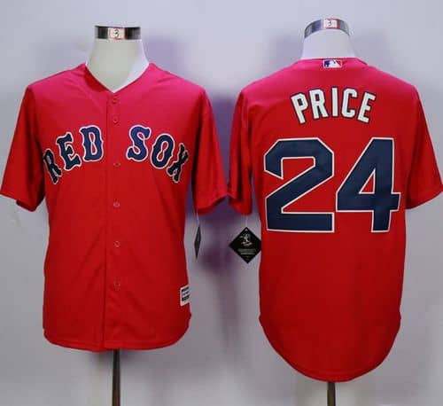 Red Sox #24 David Price Red New Cool Base Stitched Jersey