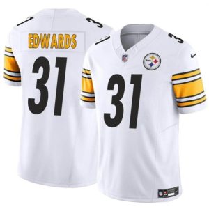 Pittsburgh Steelers #31 Daijun Edwards White 2024 F.U.S.E. Vapor Untouchable Limited Stitched Jersey