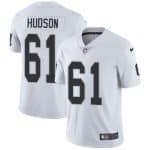 Raiders #61 Rodney Hudson White Limited Stitched Jersey