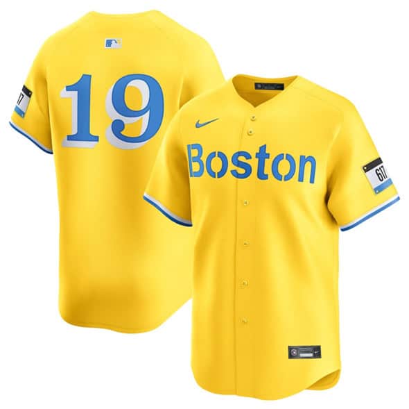 Boston Red Sox #19 Roman Anthony Gold City Connect Stitched Jersey