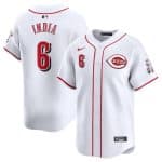 Cincinnati Reds #6 Jonathan India White Home Limited Stitched Jersey