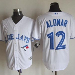 Blue Jays #12 Roberto Alomar White New Cool Base Stitched Jersey
