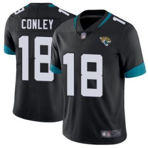Jacksonville Jaguars #18 Chris Conley Black Vapor Untouchable Limited Stitched Jersey