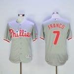 Phillies #7 Maikel Franco Grey Flexbase Authentic Collection Stitched Jersey