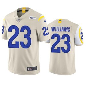 Los Angeles Rams #23 Kyren Williams Bone Vapor Untouchable Limited Stitched Football Jersey