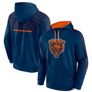 Chicago Bears Navy Defender Evo Pullover Hoodie
