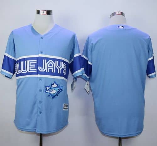 Blue Jays Blank Light Blue Exclusive New Cool Base Stitched Jersey