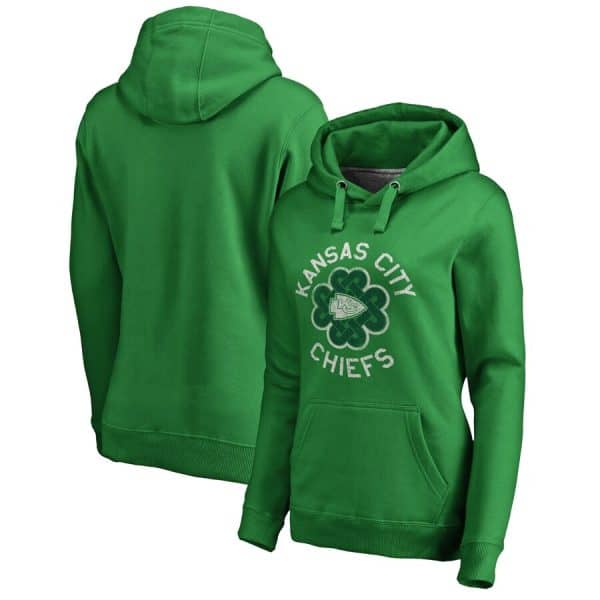 Kansas City Chiefs Green St. Patrick's Day Luck Tradition Pullover Hoodie(Run Small)