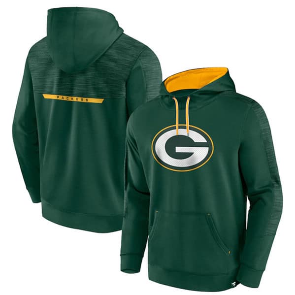 Green Bay Packers Green Defender Evo Pullover Hoodie