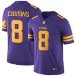 Vikings #8 Kirk Cousins Purple Rush Limited Stitched Jersey