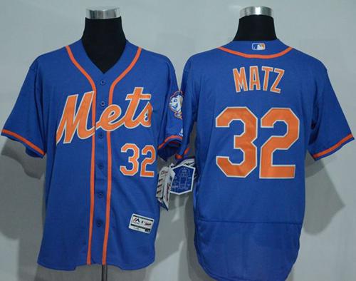 Mets #32 Steven Matz Blue Flexbase Authentic Collection Stitched Jersey