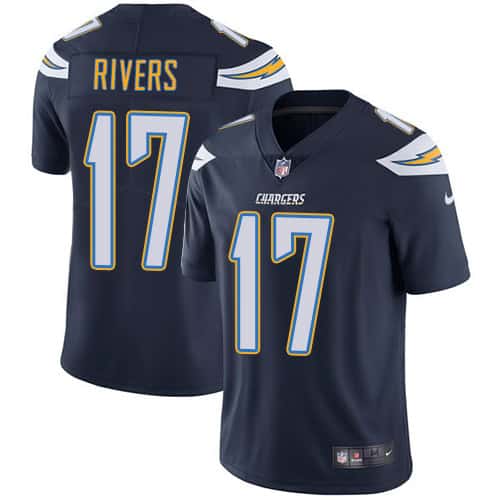 Los Angeles Chargers #17 Philip Rivers Navy Vapor Untouchable Limited Stitched Jersey