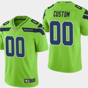 Seattle Seahawks Customized Green Vapor Untouchable Limited Stitched NFL Jersey