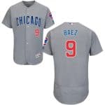 Cubs #9 Javier Baez Grey Flexbase Authentic Collection Road Stitched Jersey