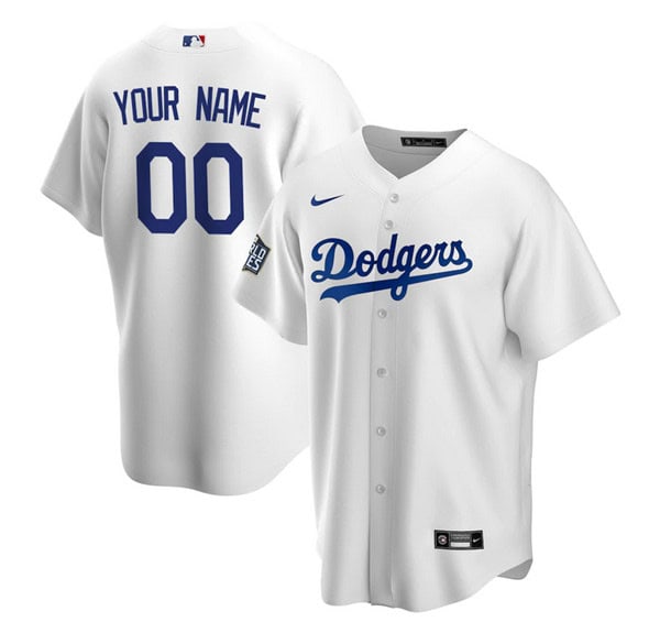 Los Angeles Dodgers Customized Custom White Stitched Jersey
