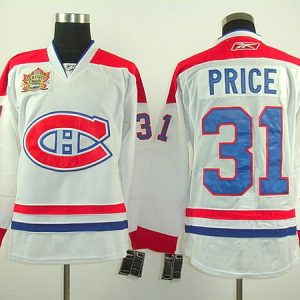 Canadiens #31 Carey Price Stitched White Heritage Classic Style Jersey