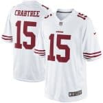 San Francisco 49ers #15 15 Michael Crabtree White Limited Stitched Jersey