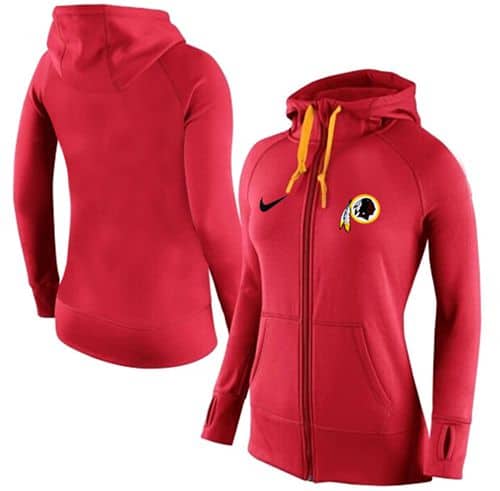 Nike Washington Redskins Full-Zip Performance Hoodie Red_2