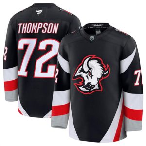 Buffalo Sabres #72 Tage Thompson Black 2024-25 Alternate Stitched Jersey