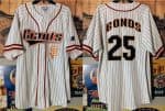 San Francisco Giants #25 Barry Bonds White Limited Stitched Jersey
