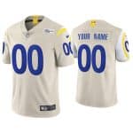 Rams Customized Bone Vapor Untouchable Limited Stitched Jersey