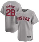 Boston Red Sox #28 Danny Jansen Gray 2024 Away Limited Stitched Jersey