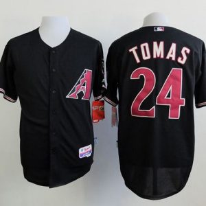 Diamondbacks #24 Yasmany Tomas Black Cool Base Stitched Jersey