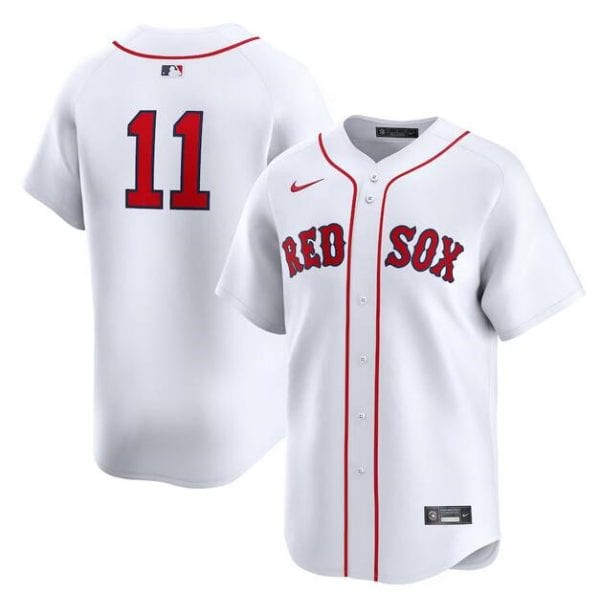 Boston Red Sox #11 Rafael Devers White 2024 Home Limited Cool Base Stitched Jersey