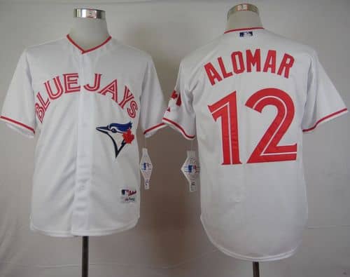 Blue Jays #12 Roberto Alomar White 2015 Canada Day Stitched Jersey
