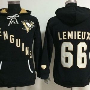 Pittsburgh Penguins #66 Mario Lemieux Black Old Time Heidi NHL Hoodie