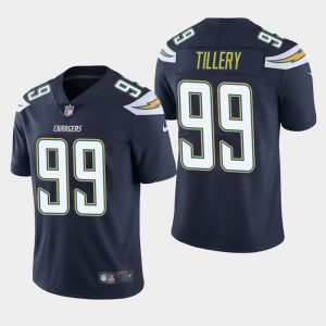 Los Angeles Chargers #99 Jerry Tillery Navy Vapor Untouchable Limited Stitched Jersey