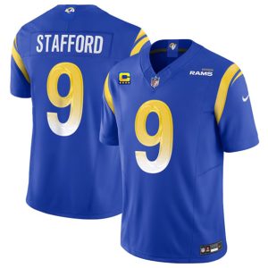 Los Angeles Rams #9 Matthew Stafford Blue 2023 F.U.S.E. With 4-Star C Patch Vapor Untouchable Limited Stitched Jersey