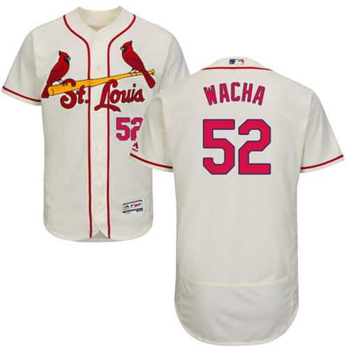 Cardinals #52 Michael Wacha Cream Flexbase Authentic Collection Stitched Jersey